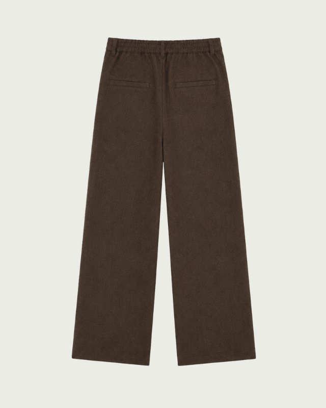 Elvira Collections Pants Riley - Dark Coffee Zigzag