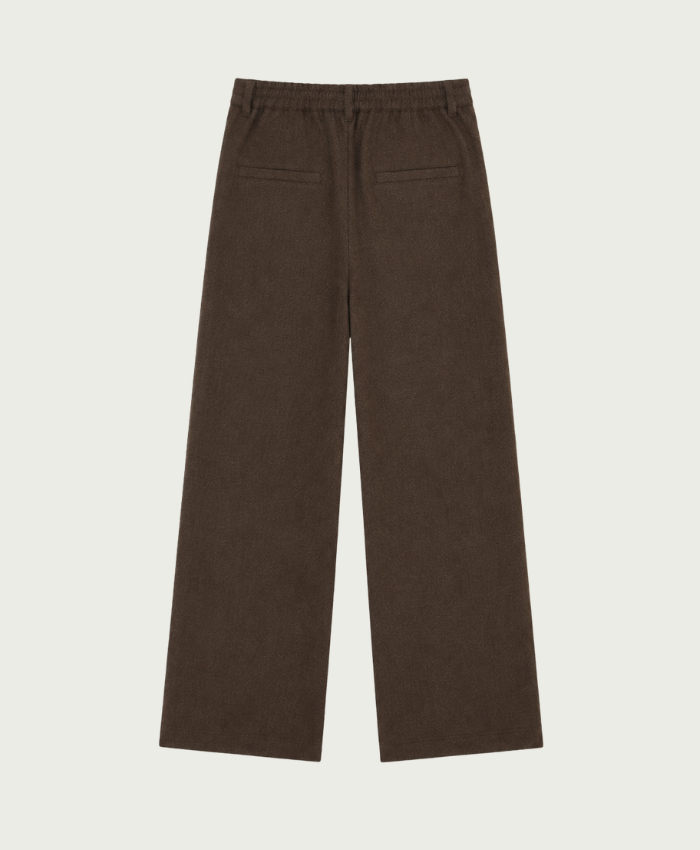 Elvira Collections Broek Riley - Dark Coffee Zigzag
