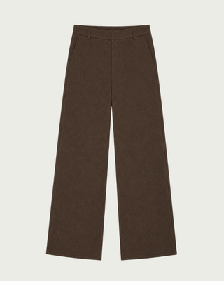 Elvira Collections Pants Riley - Dark Coffee Zigzag