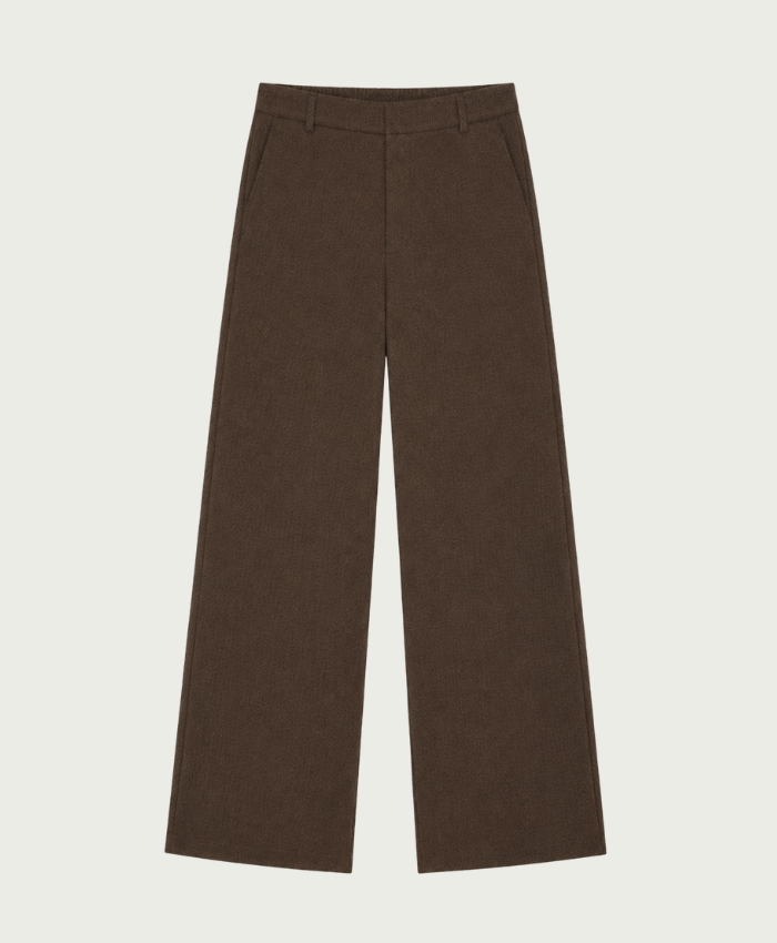 Elvira Collections Broek Riley - Dark Coffee Zigzag