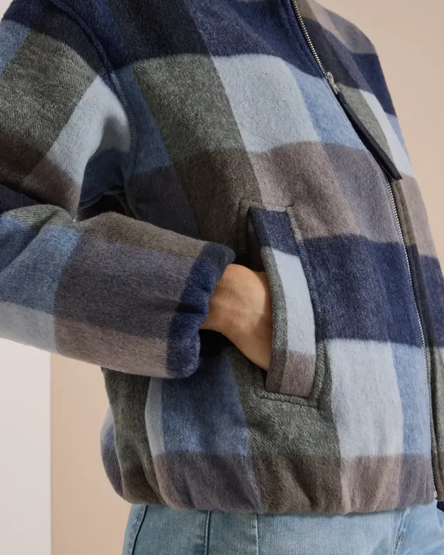 Cecil Karo Jacke - Urban Dark Blue