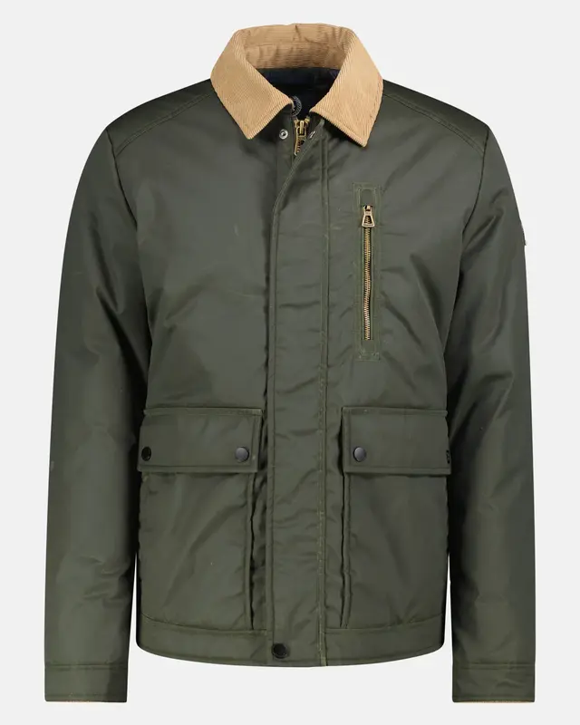 Lerros Blouson Gewaxt Katoen - Original Olive