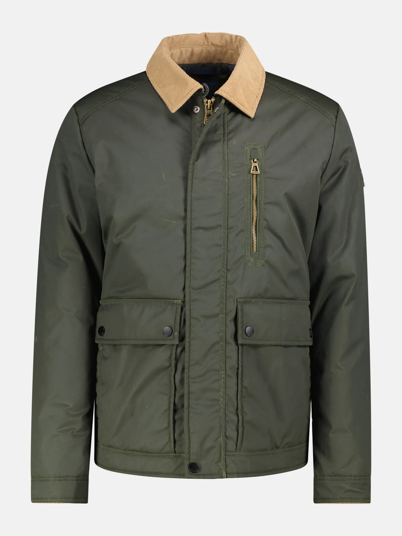 Lerros Blouson Gewaxt Katoen - Original Olive