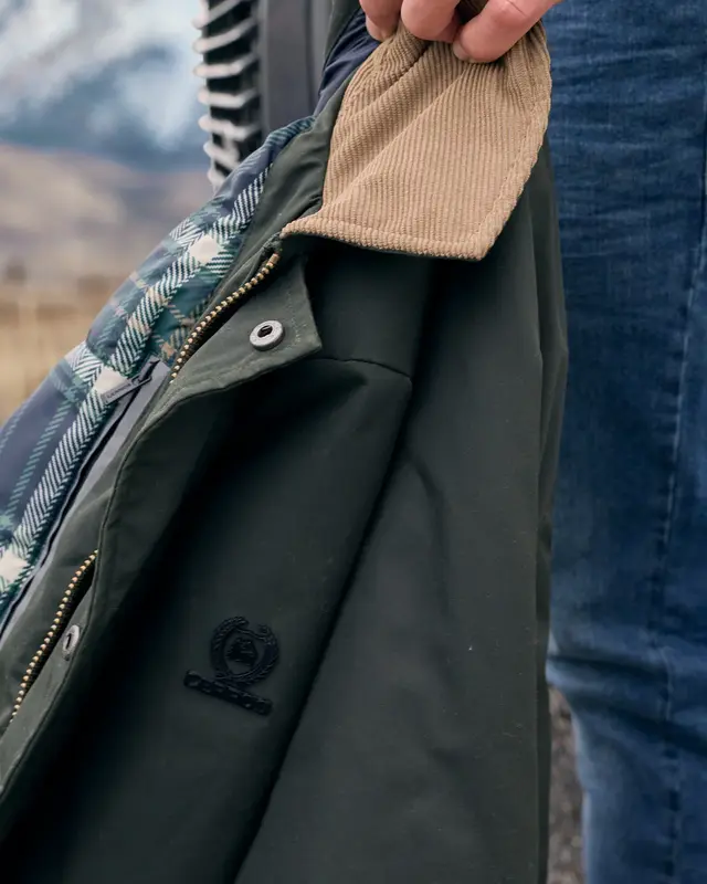 Lerros Blouson Gewaxt Katoen - Original Olive