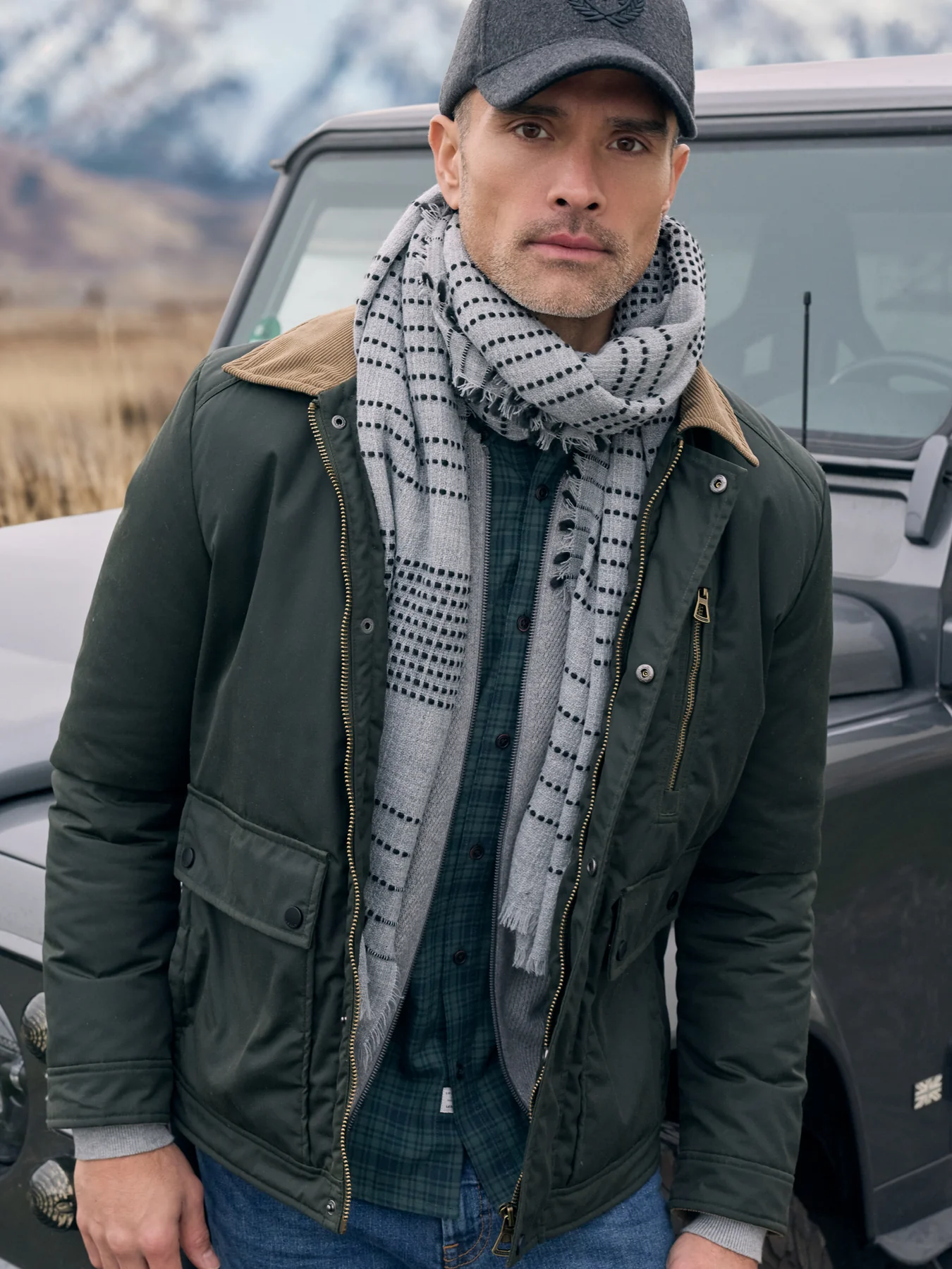 Lerros Blouson Gewaxt Katoen - Original Olive