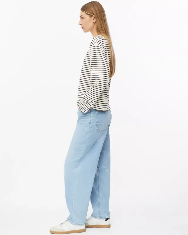 S. Oliver Scuba Sweatshirt, Stripes - Dark Brown