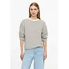 Scuba Sweatshirt, Streifen - Dark Brown