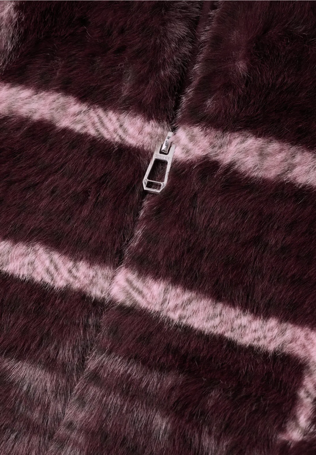 Street One Fake Fur Jacket - Rustic Rouge