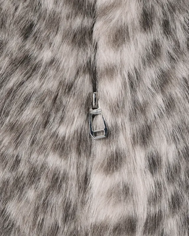 Street One Fake Fur Cardigan - Clay Sand