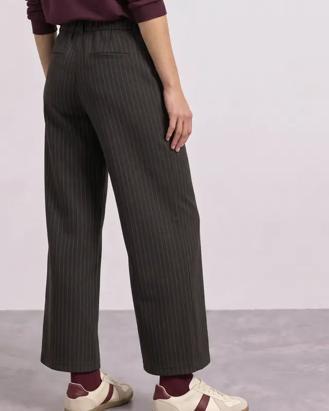 Street One High Waist Broek Emee - Black Coffee