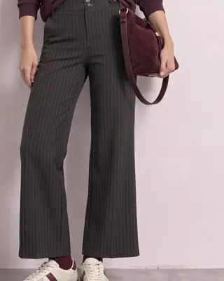 Street One High Waist Pants Emee - Black Coffee