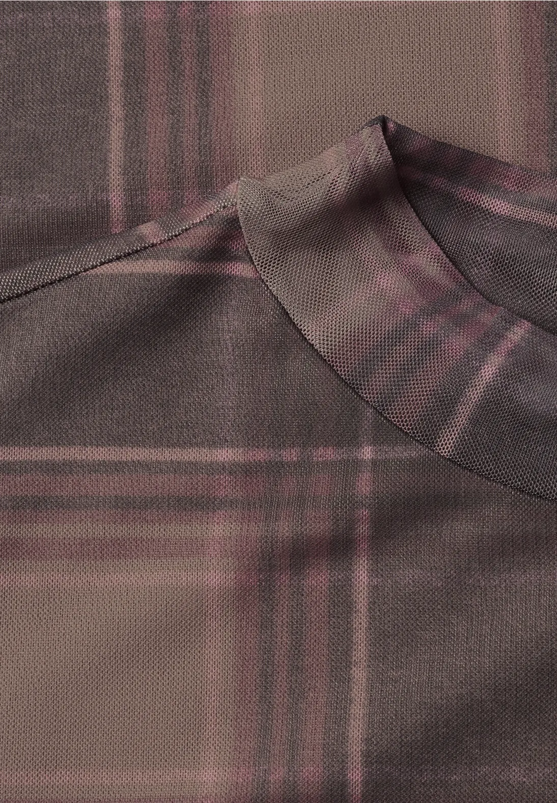 Street One Mesh Shirt with Print - Sanded Amber