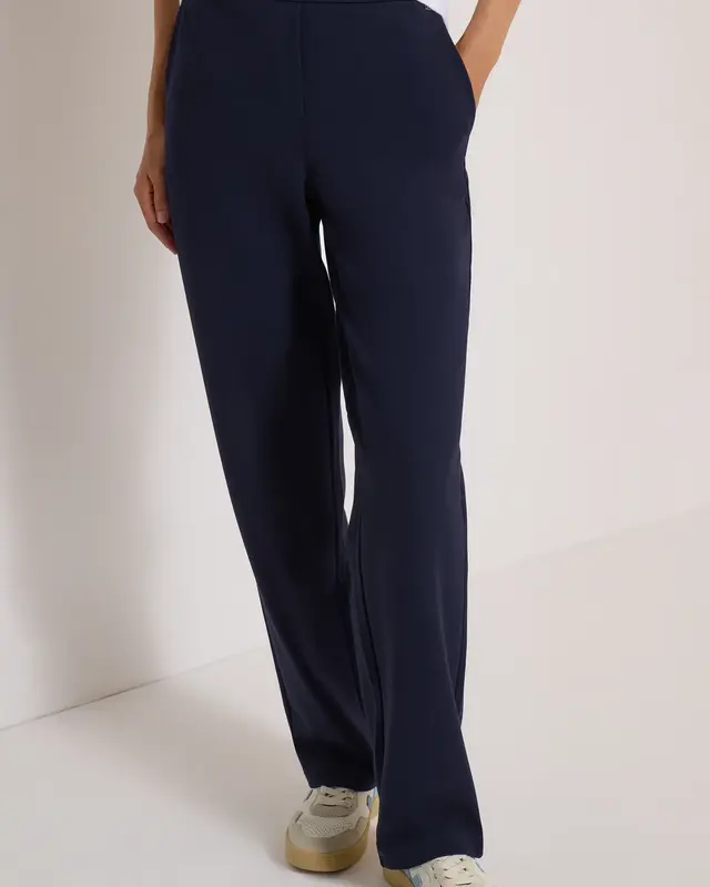 Cecil High Waist Broek Neele - Urban Dark Blue