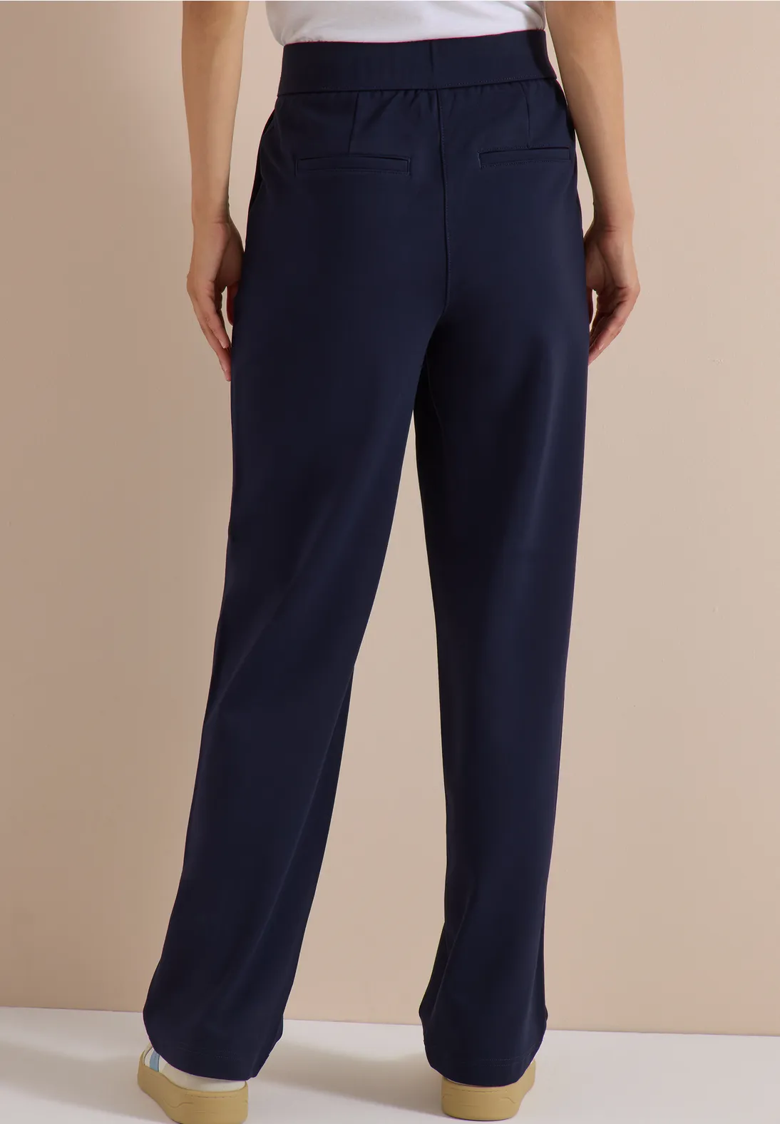 Cecil High Waist Broek Neele - Urban Dark Blue