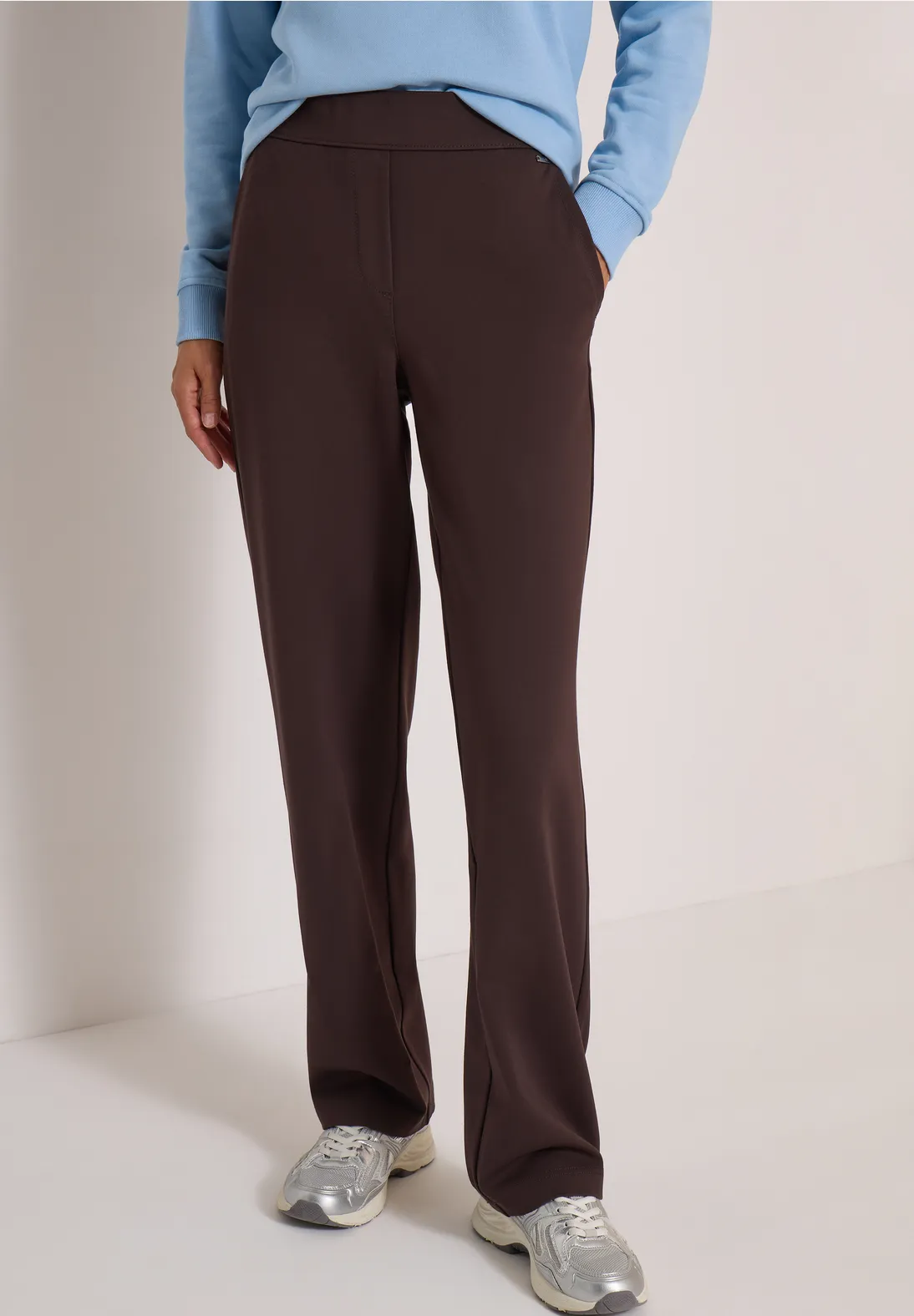 Cecil High Waist Hose Neele - Truffle Brown