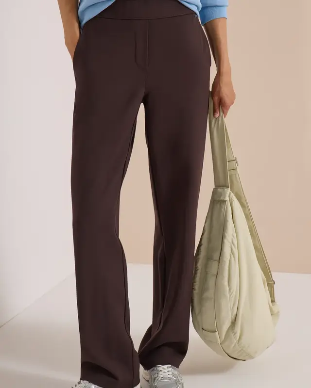 Cecil High Waist Broek Neele - Truffle Brown