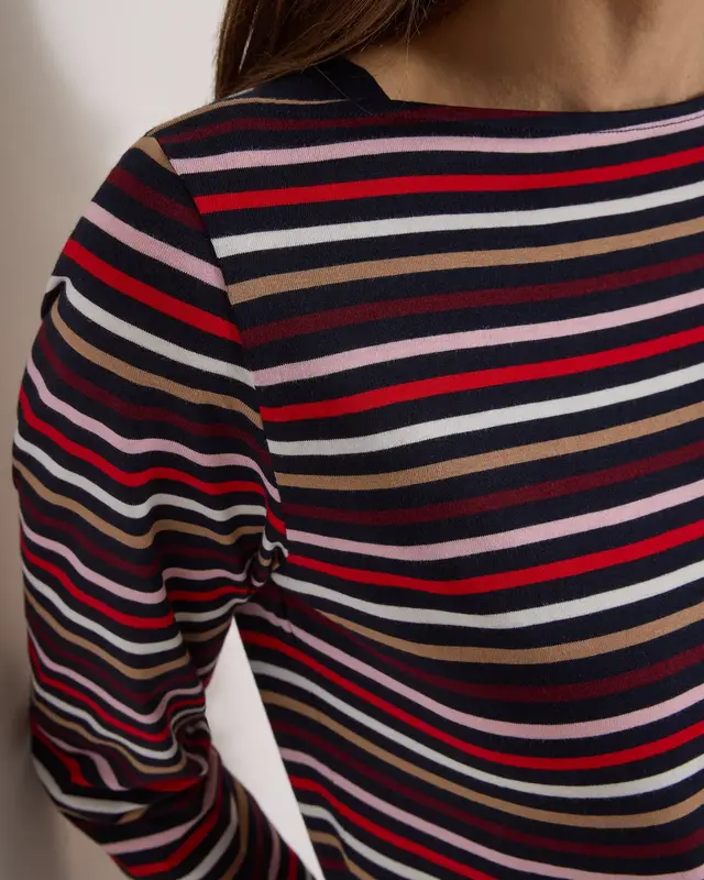 Cecil Shirt met 3/4-Mouw - Urban Dark Blue