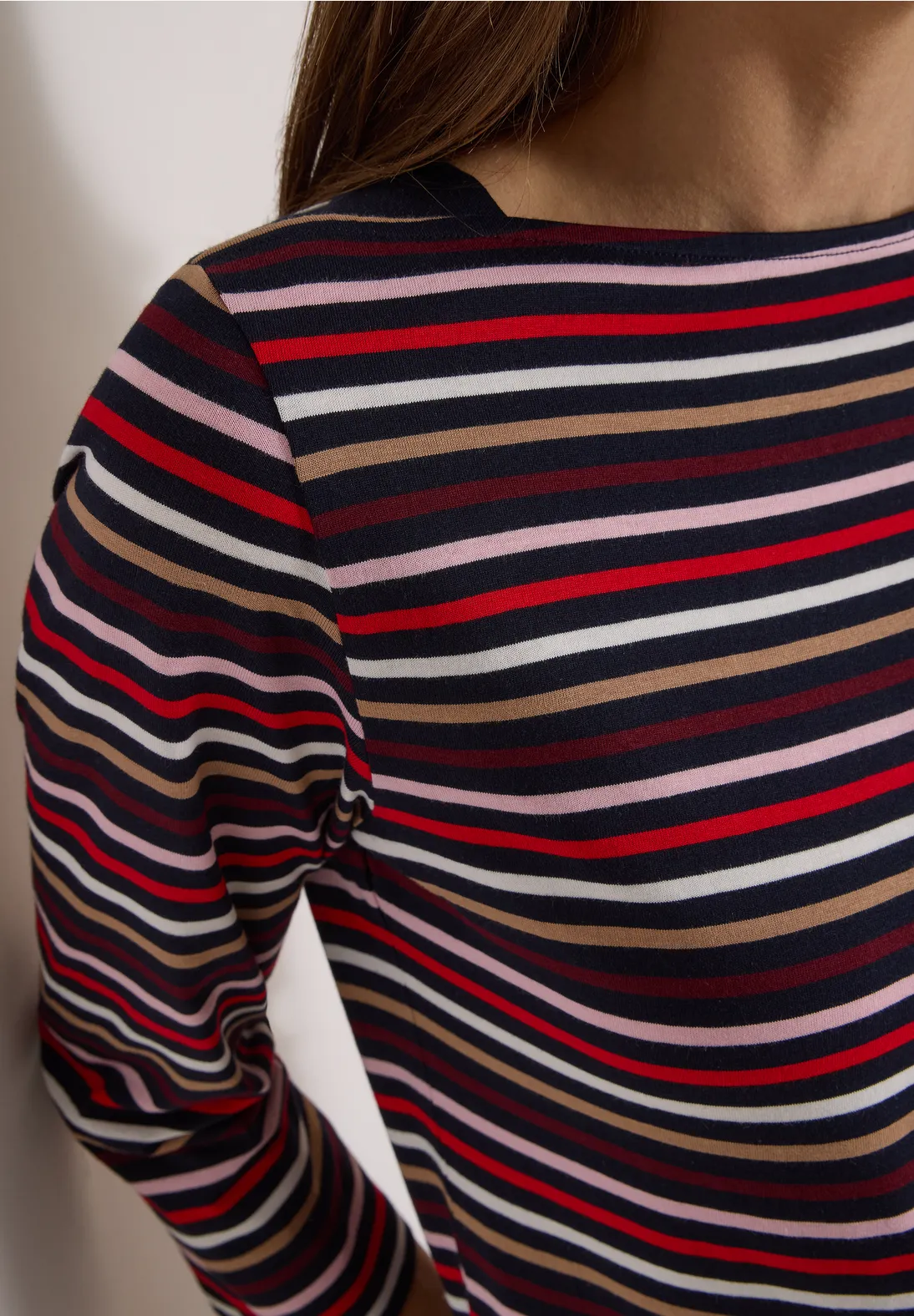 Cecil Shirt met 3/4-Mouw - Urban Dark Blue
