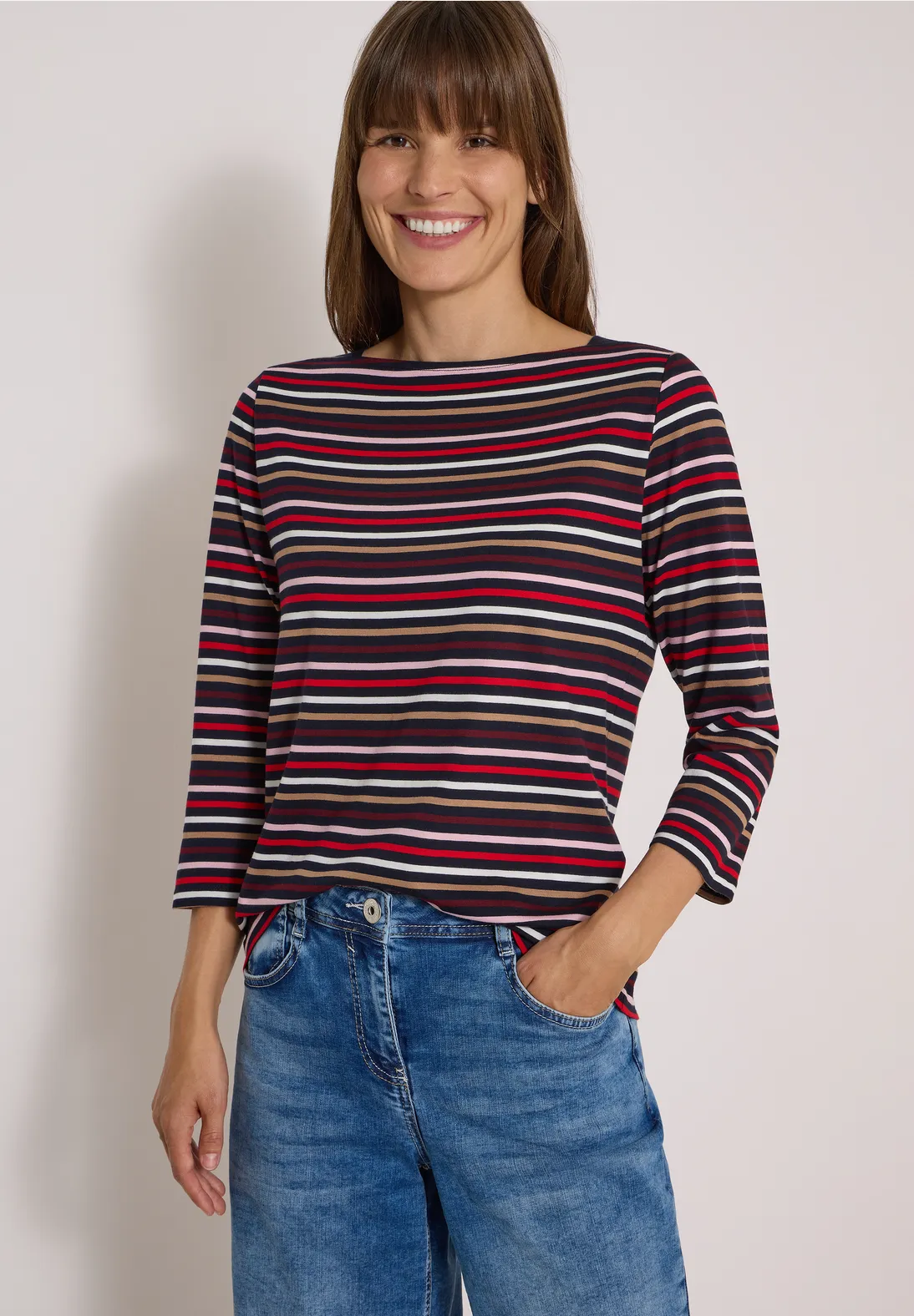 Cecil Shirt mit 3/4-Arm - Urban Dark Blue