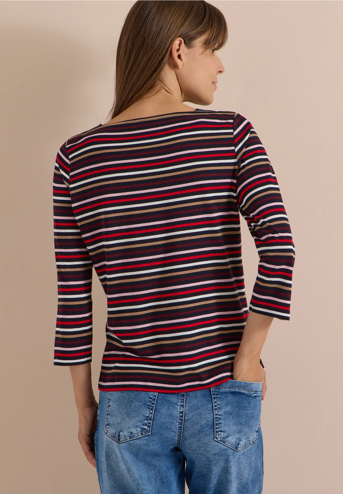 Cecil Shirt mit 3/4-Arm - Urban Dark Blue