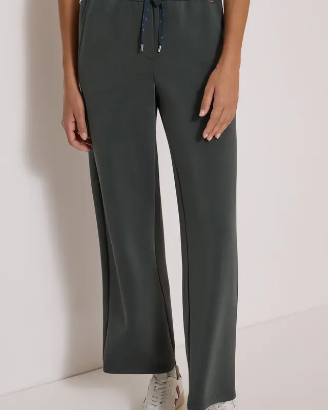 Cecil Silk Touch Broek Neele - Faded Olive