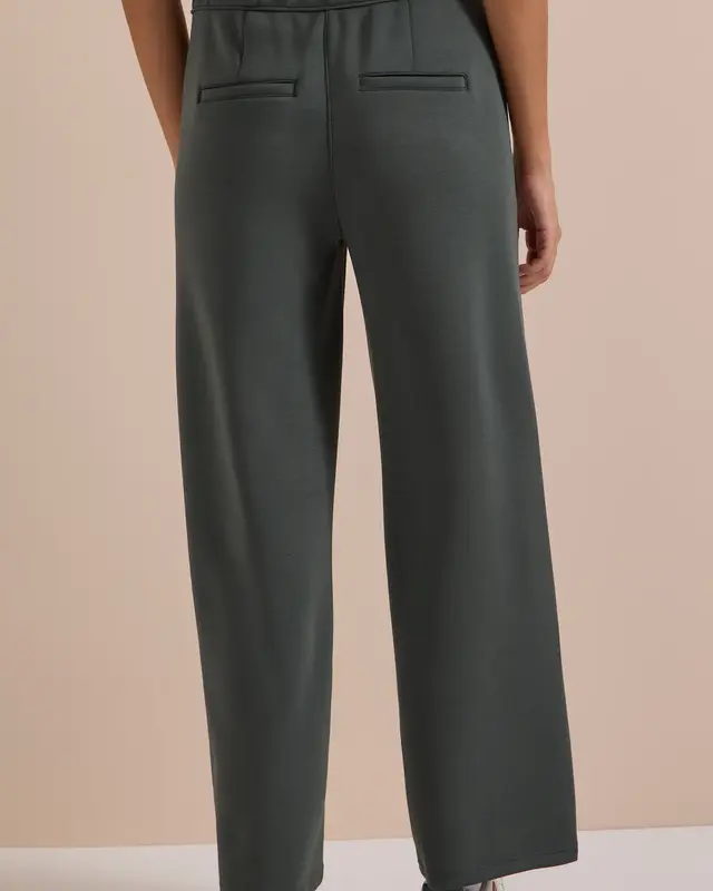 Cecil Silk Touch Broek Neele - Faded Olive