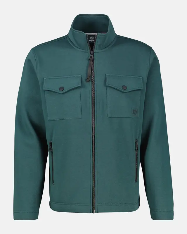 Lerros Sweatvest Cleane Look - Cedar Green