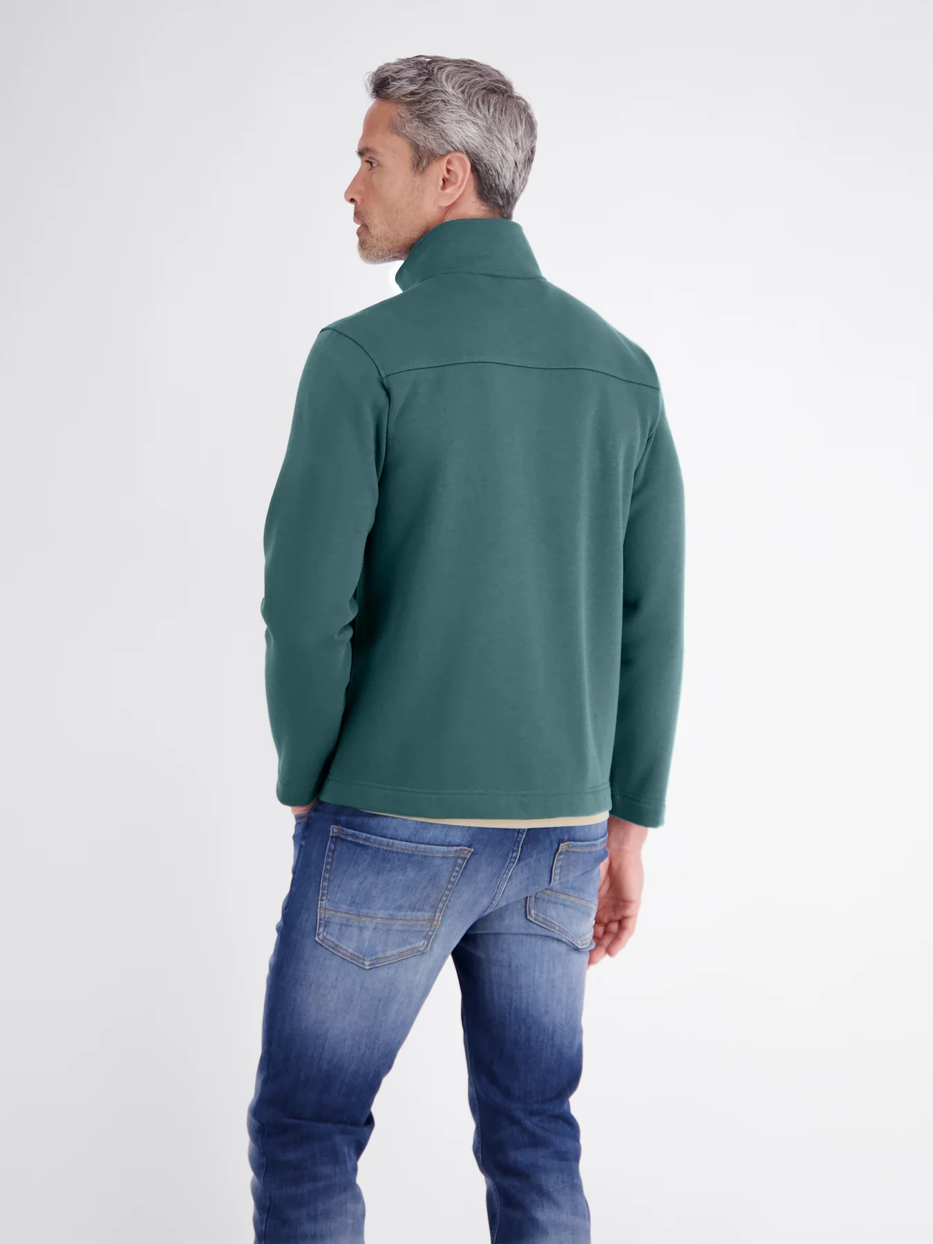 Lerros Sweatjacket Clean Look - Cedar Green