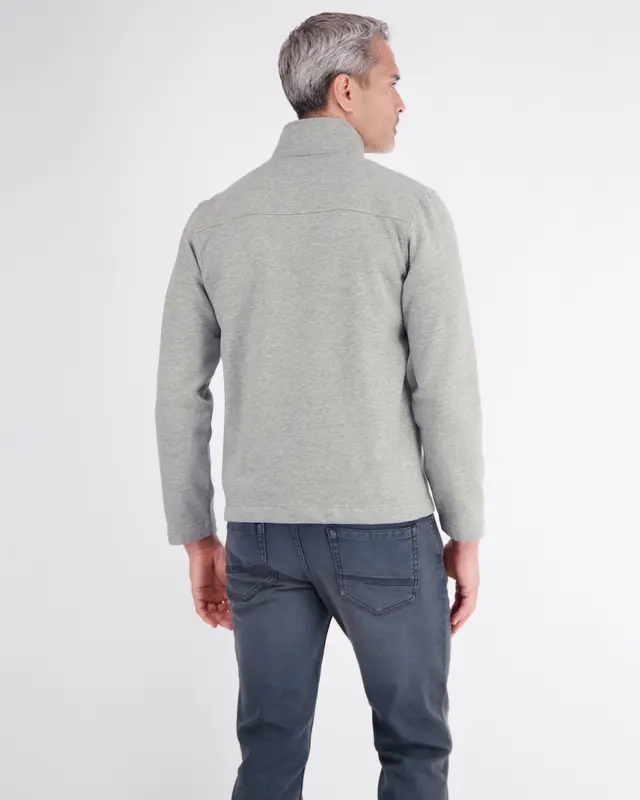 Lerros Sweatjacke Clean Look - Platinum Grey Melange