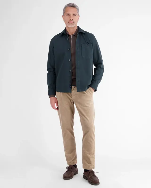 Lerros Polo met Rits - Timber Brown