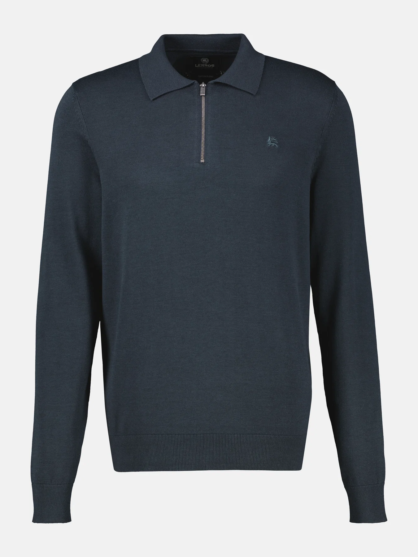 Lerros Polo met Rits - Classic Navy