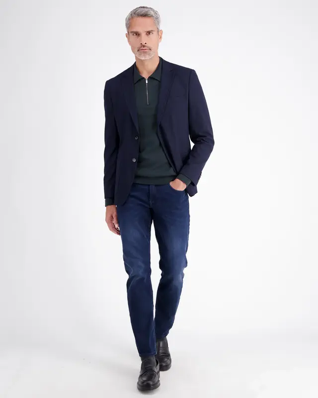 Lerros Polo mit Zipper - Classic Navy