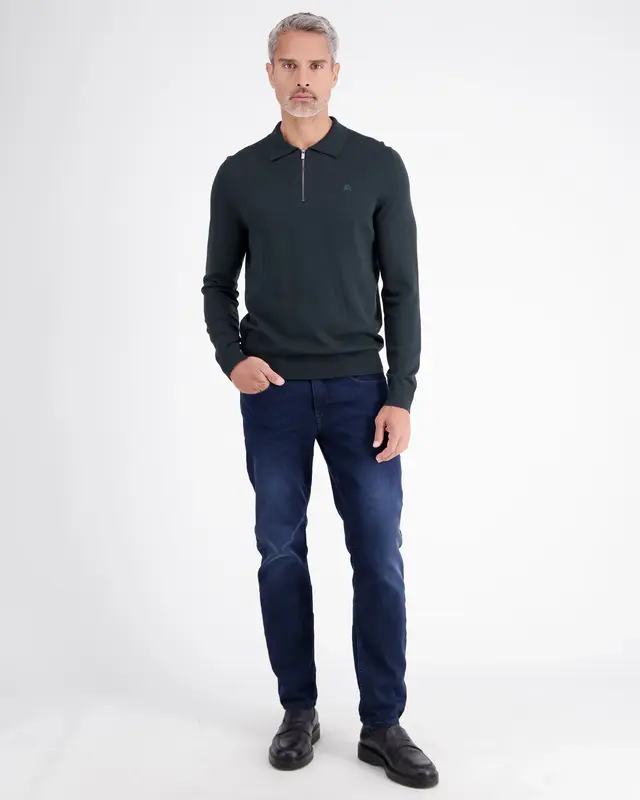 Lerros Polo mit Zipper - Classic Navy