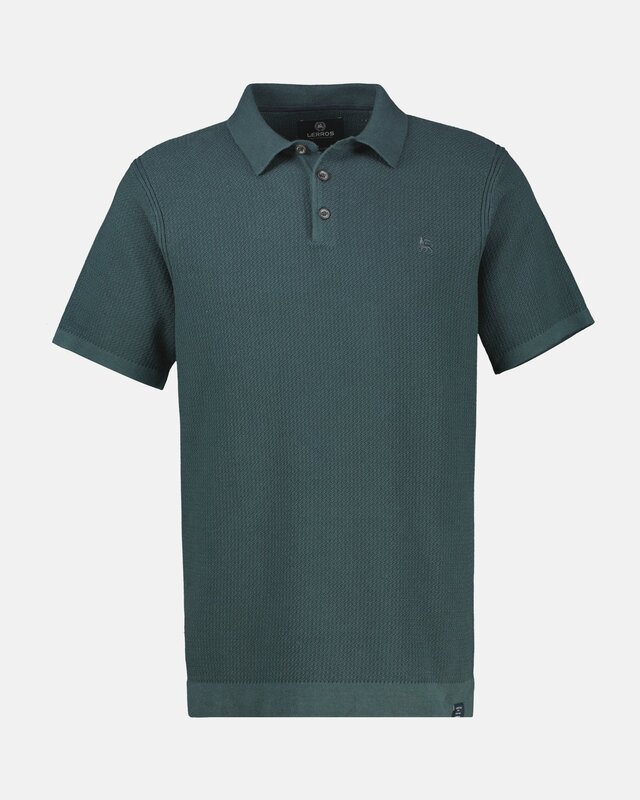 Lerros Poloshirt Strick-Look - Cedar Green