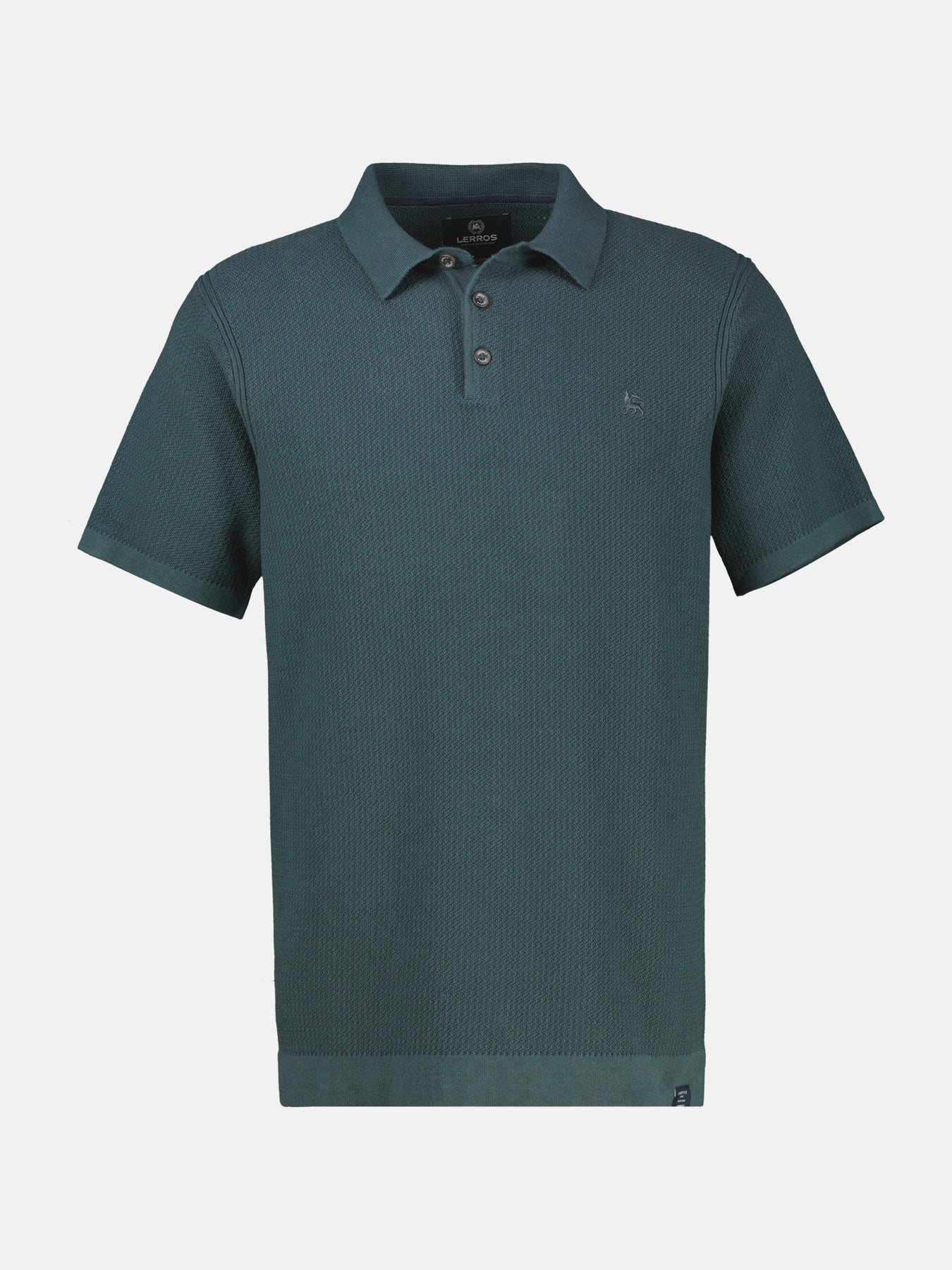 Lerros Poloshirt Strick-Look - Cedar Green