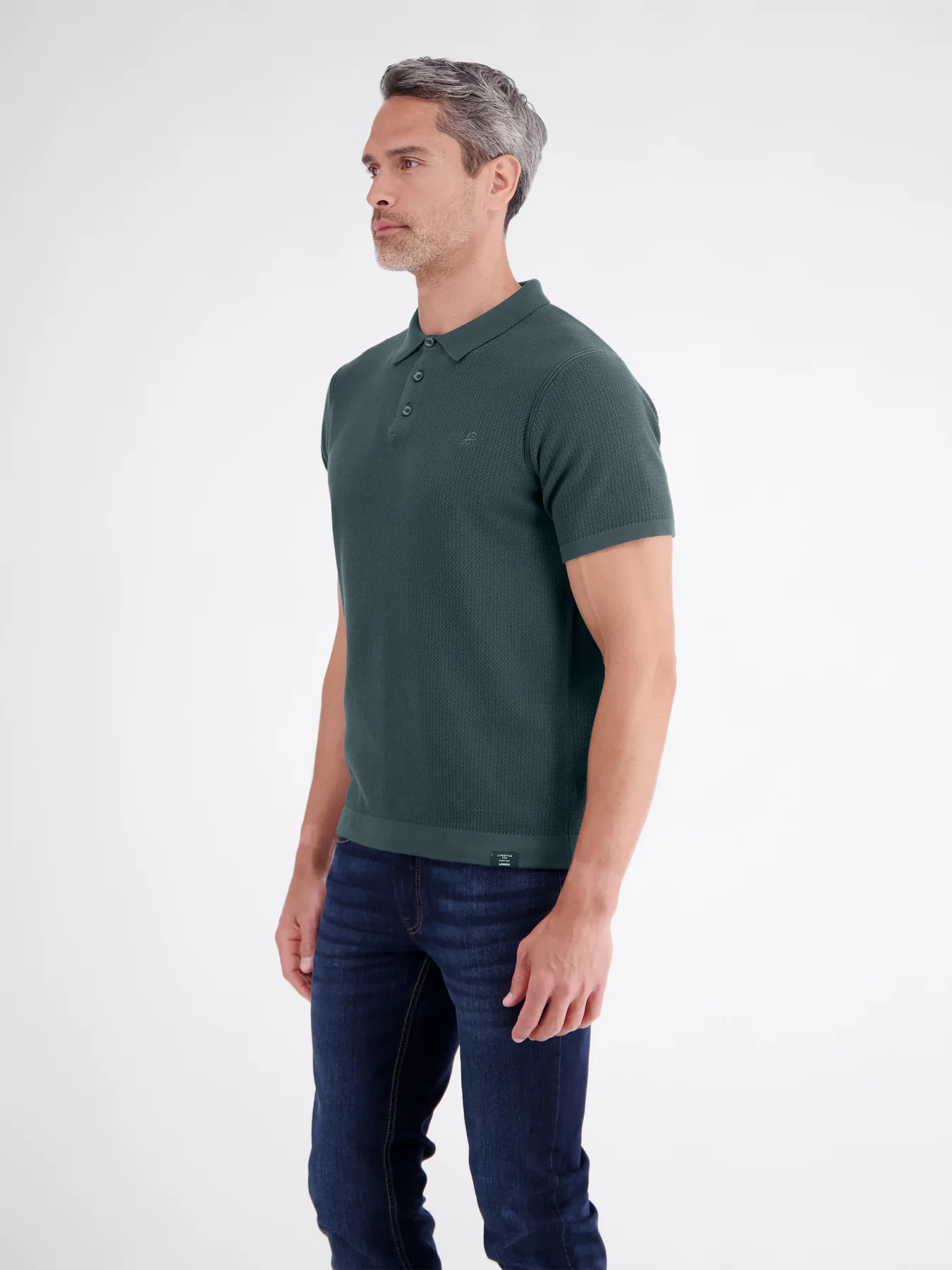 Lerros Poloshirt Brei-Look - Cedar Green