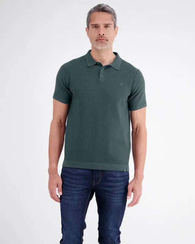 Lerros Poloshirt Brei-Look - Cedar Green
