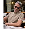 Poloshirt Brei-Look - Gravel Beige Melange