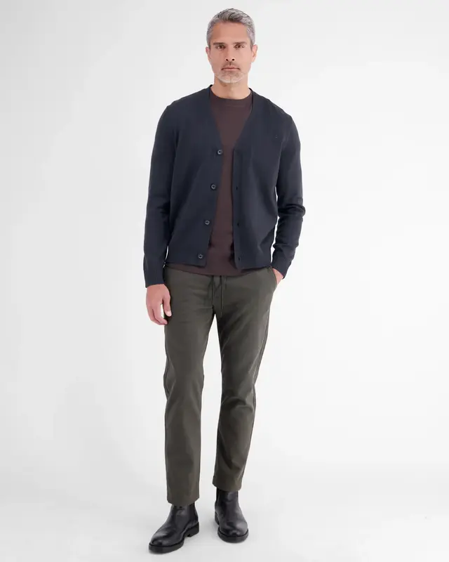 Lerros Cardigan, Zuiver Katoen - Classic Navy
