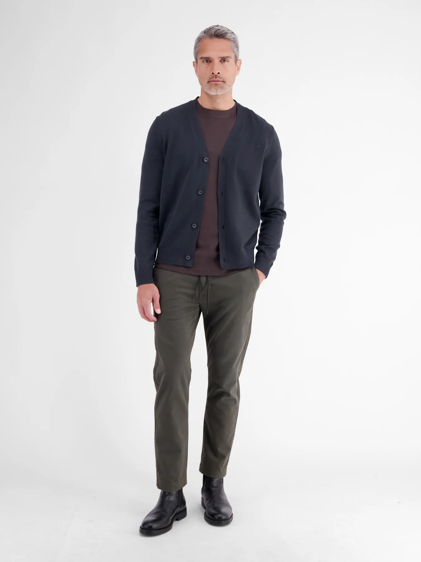 Lerros Cardigan, Pure Cotton - Classic Navy