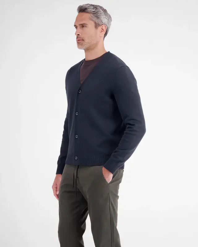 Lerros Cardigan, Zuiver Katoen - Classic Navy