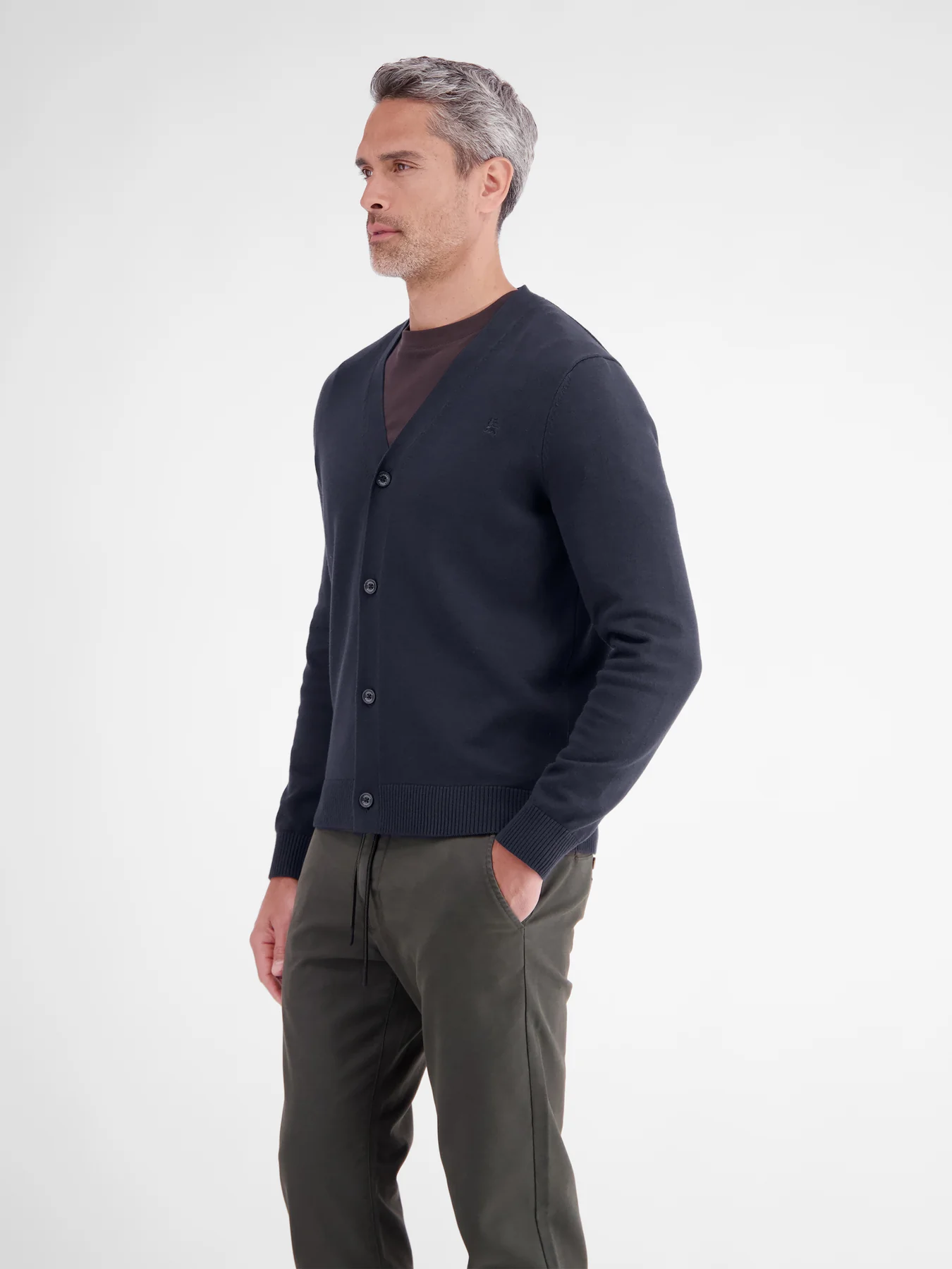 Lerros Cardigan, reiner Baumwolle - Classic Navy