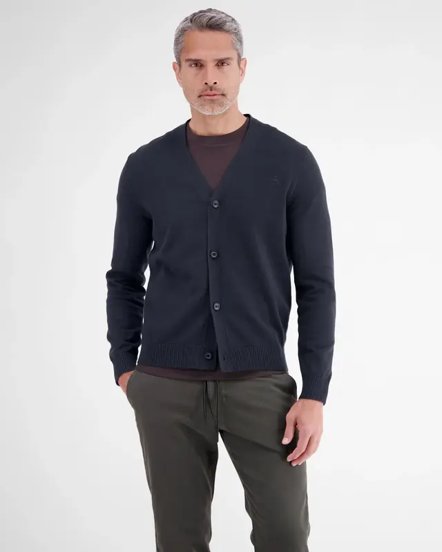 Lerros Cardigan, Pure Cotton - Classic Navy