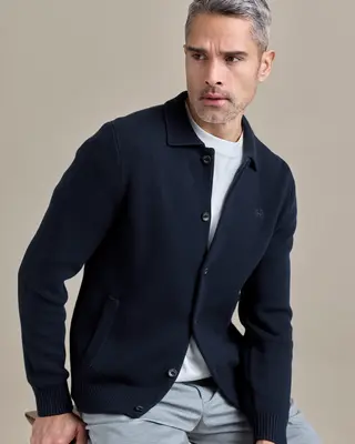 Lerros Vest, Milano Stijl - Classic Navy