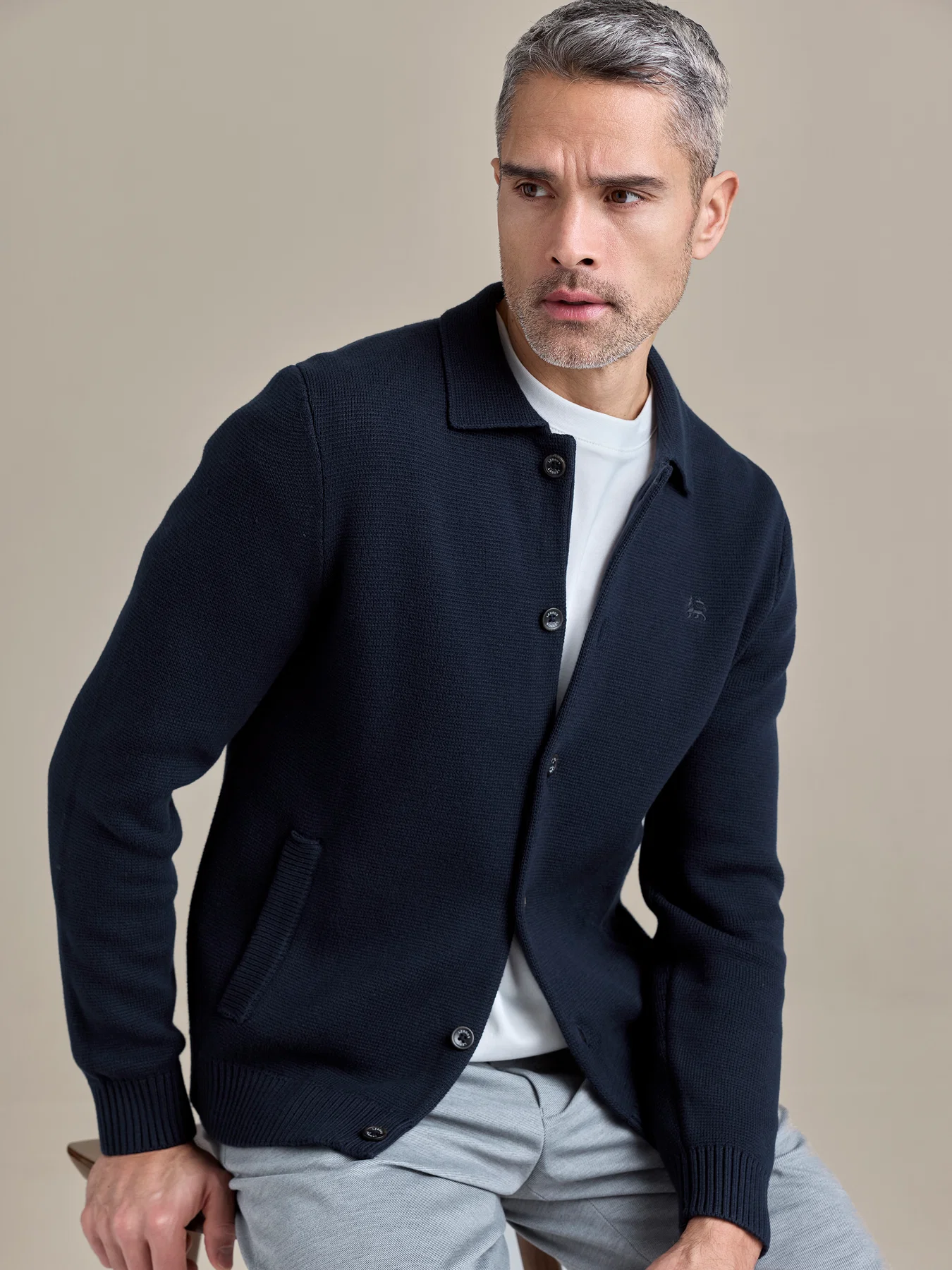 Lerros Vest, Milano Stijl - Classic Navy