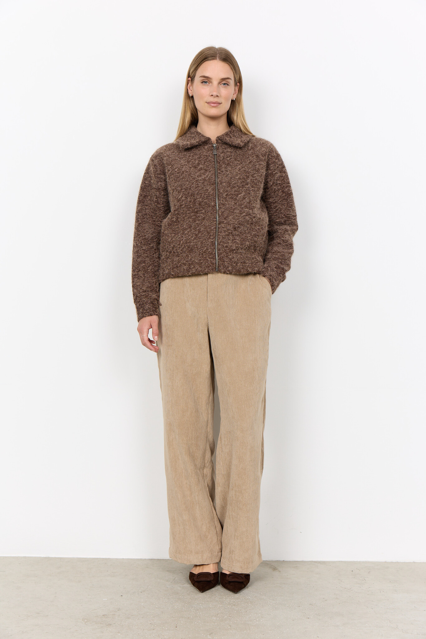 Soyaconcept Jacke Hira 2 - Chocolate Plum Melange