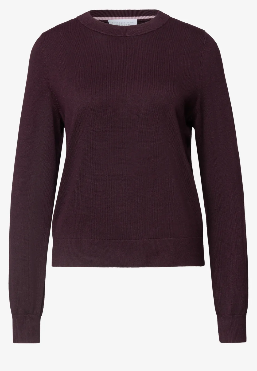Street One Studio Trui met Ronde Hals - Very Berry Melange