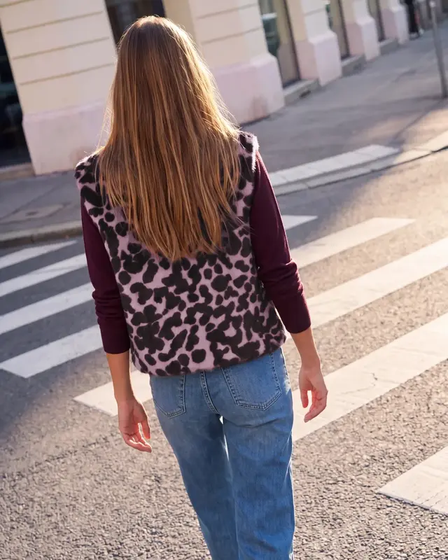 Street One Studio Kunstfelljacke - Pearly Rose