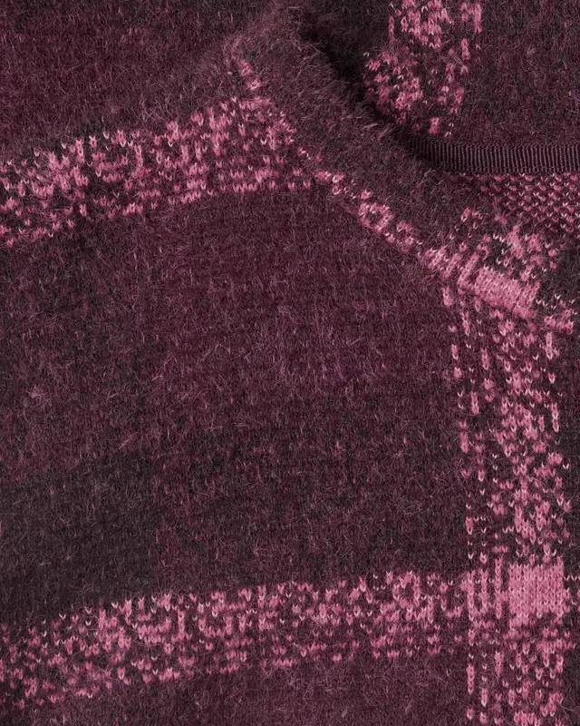 Street One Shirt mit Karo Muster - Rustic Rouge
