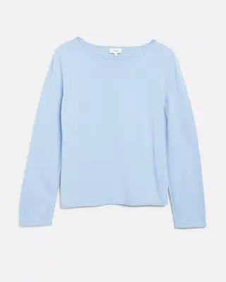 S. Oliver Fijn Gebreide Trui - Light Blue